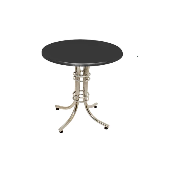 Buket Yuvarlak Masa Çap 70cm - (Werzalit, Wermodin ve Allzalit Tabla) - Siyah ürün görseli 1