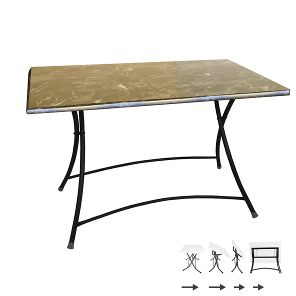Modern Katlanır Masa 80x120 cm - (Werzalit, Wermodin ve Allzalit Tabla) - Karacabey Mermer ürün görseli 1