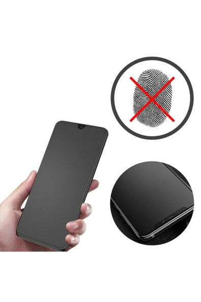 Xiamio Note 9 Pro / Note 9s Siyah Ekran Koruyucu Mat ( Ceramic ) - Resim 2