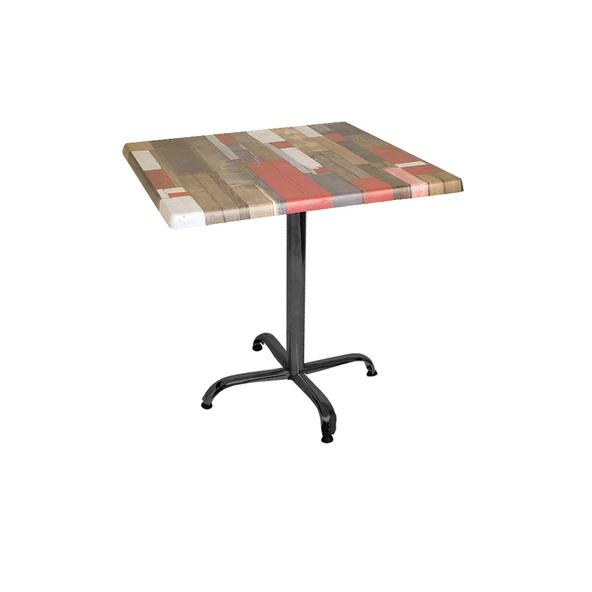 Indigo Kare Masa 80x80 cm - (Werzalit, Wermodin ve Allzalit Tabla) - Red Wood ürün görseli 1