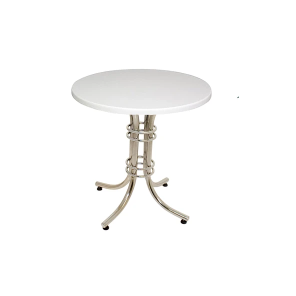 Buket Yuvarlak Masa Çap 70cm - (Werzalit, Wermodin ve Allzalit Tabla) -  Beyaz ürün görseli 1