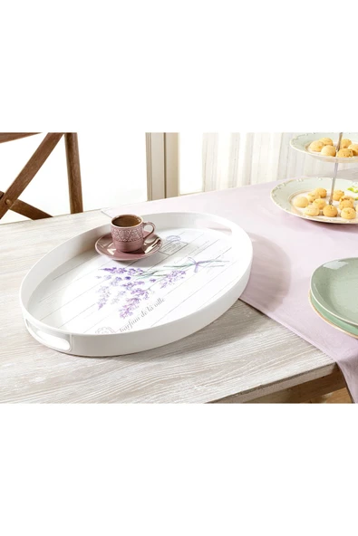 Lavander Oval Tepsi ürün görseli 1