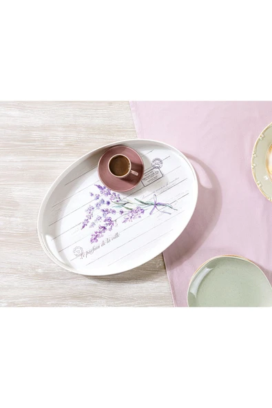 Lavander Oval Tepsi - Resim 2