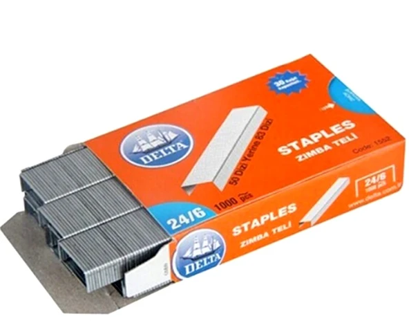 Delta Zımba Teli 24/6 gümüş - 10 paket ürün görseli 1
