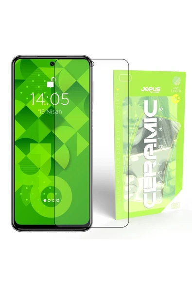 Xiaomi Redmi Note9 Pro / Note 9s Ekran Koruyucu Cek-129 Ceramic Clear Siyah ürün görseli 1