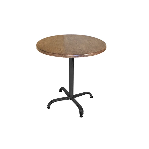 Indigo Yuvarlak Masa Çap 70cm - (Werzalit, Wermodin ve Allzalit Tabla) - Rustik Dark ürün görseli 1