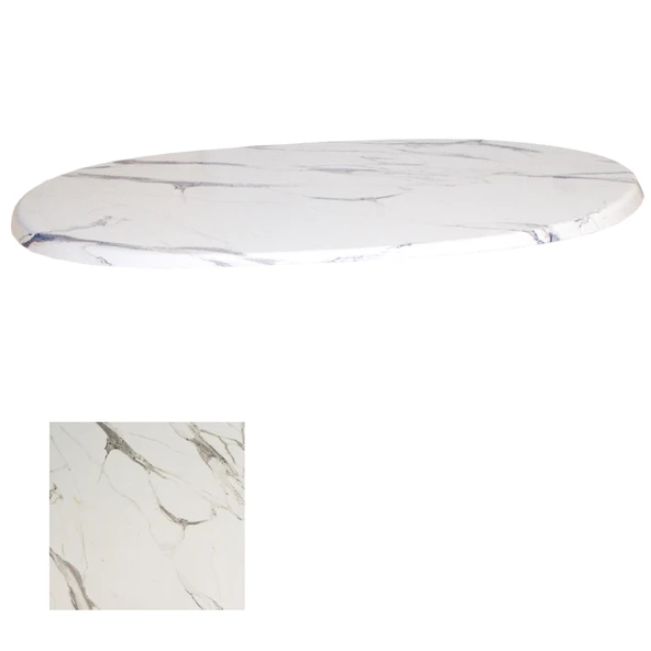 Werzalit veya Wermodin Masa Tablası Oval 94x146 - Afyon Marble ürün görseli 1