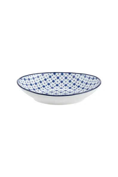 Madame Coco Rêve Bleu Petite Oval Tabak - Mavi - 19,5x16,5 Cm ürün görseli 1