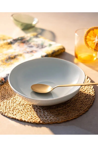 Souci Yemek Tabağı - Mavi - 22 cm ürün görseli 1