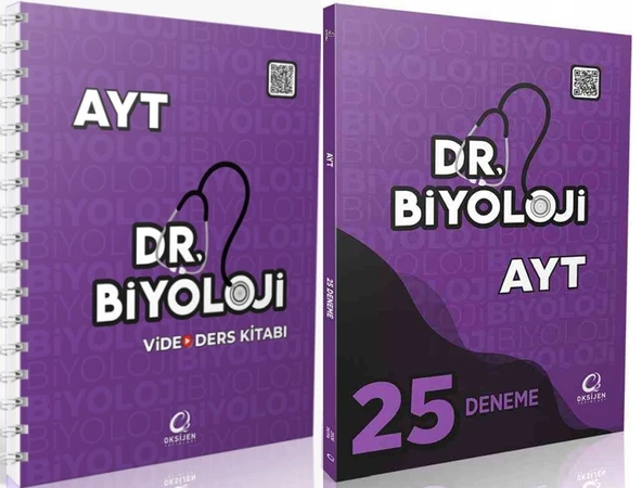 Oksijen 2026 Ayt Biyoloji Dr. Biyoloji Video Ders Kitabı + Deneme Seti 2 Kitap ürün görseli 1