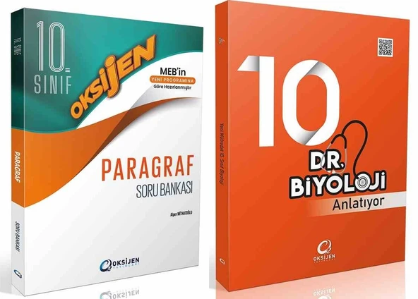 Oksijen 10. Sınıf Dr. Biyoloji Anlatıyor + Paragraf Seti 2 Kitap ürün görseli 1