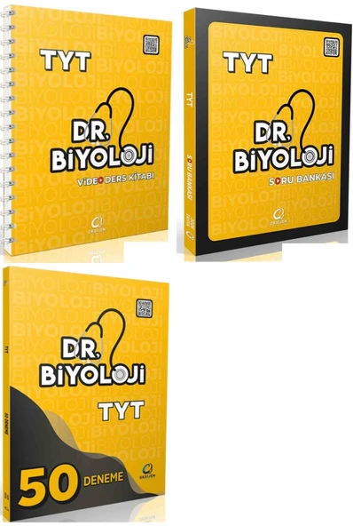 Oksijen 2026 Tyt Biyoloji Dr. Biyoloji Video Ders Kitabı + Soru + Deneme Seti 3 Kitap ürün görseli 1
