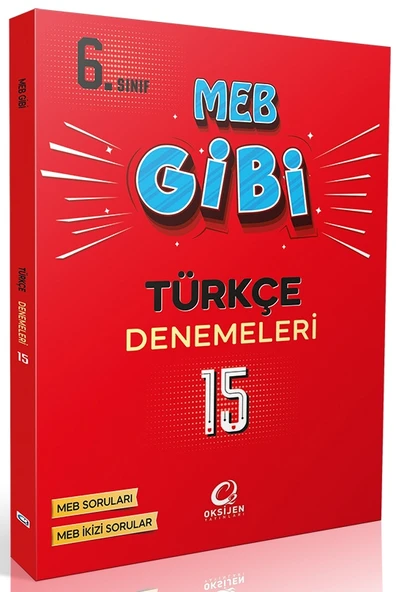 Oksijen 6. Sınıf Türkçe Meb Gibi 15 Li Branş Denemeleri ürün görseli 1