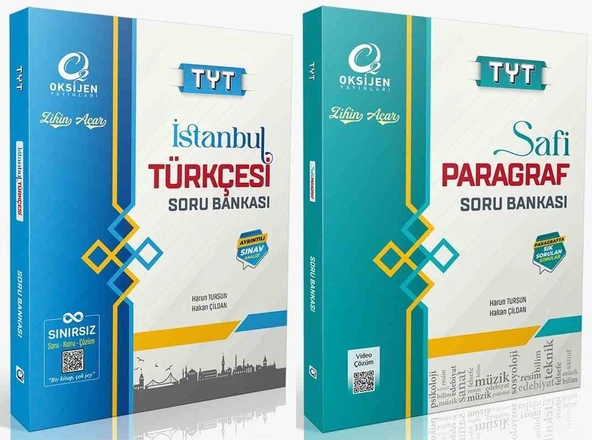 Oksijen Tyt İstanbul Türkçe + Safi Paragraf Soru Bankası Seti 2 Kitap ürün görseli 1