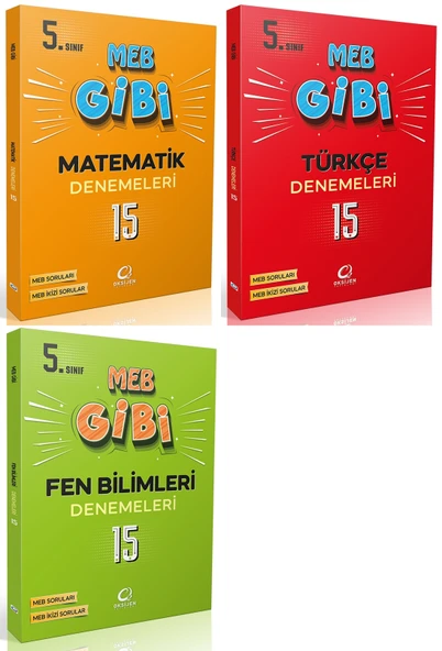 Oksijen 5. Sınıf Matematik + Türkçe + Fen Lgs Gibi Branş Denemeleri Seti 3 Kitap ürün görseli 1