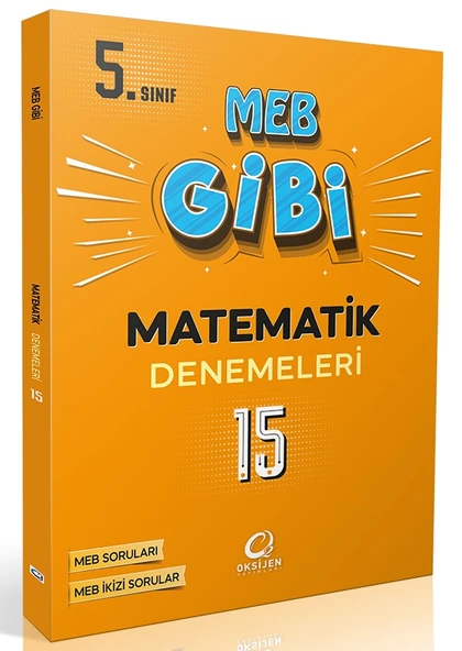 Oksijen 5. Sınıf Matematik Meb Gibi 15 Li Branş Denemeleri ürün görseli 1