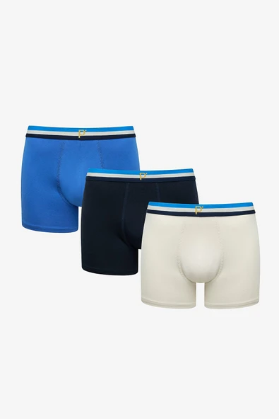 ErkekPamuklu Soccer 3lü Çok Renkli Boxer ürün görseli 1
