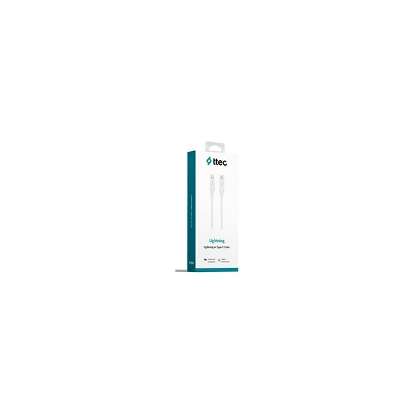 2DK40B Ttec Type-C - Lıghtnıng Hızlı Şarj Kablosu 150CM-BEYAZ ürün görseli 1