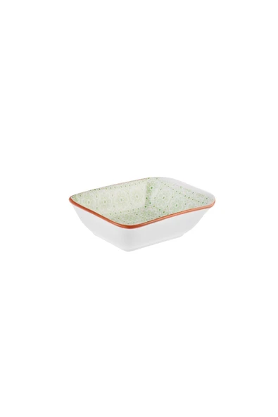 Floral Yeşil Rectangle Çerezlik/sosluk 10 Cm - Resim 2