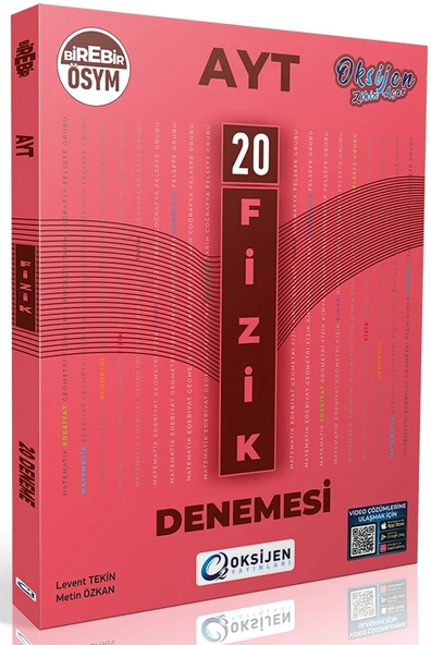 Oksijen Ayt Fizik 20 Li Branş Denemesi ürün görseli 1