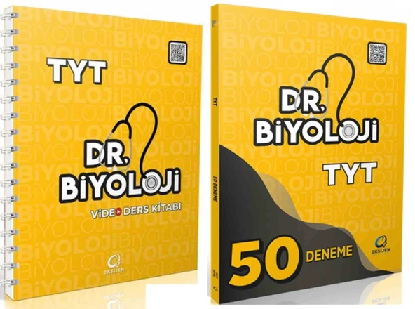 Oksijen 2026 Tyt Biyoloji Dr. Biyoloji Video Ders Kitabı + Deneme Seti 2 Kitap ürün görseli 1