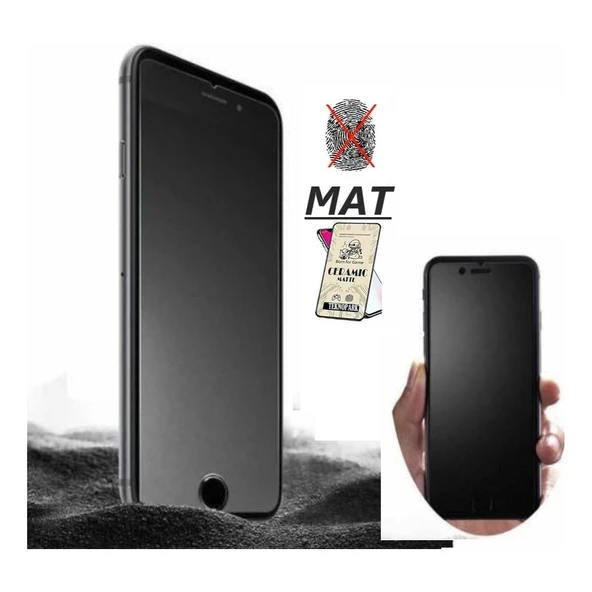 Iphone 6 Mat Ekran Seramik Tam Kaplayan Kırılmaz Cam Nano Ekran Koruyucu Siyah ürün görseli 1