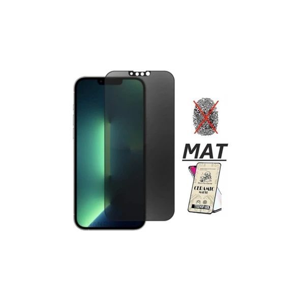 Iphone 13 Mini Mat Ekran Seramik Tam Kaplayan Kırılmaz Cam Nano Ekran Koruyucu ürün görseli 1