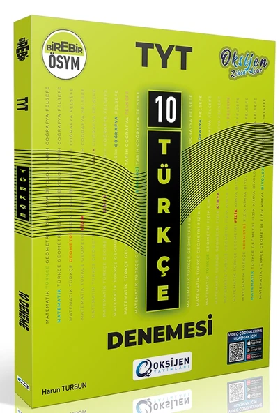 Oksijen Tyt Türkçe 10 Branş Denemesi ürün görseli 1