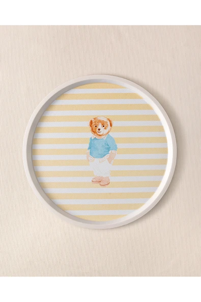 Philip Ayı Bear Yuvarlak Tepsi - Resim 2