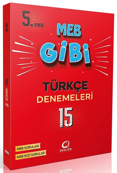 Oksijen 5. Sınıf Türkçe Meb Gibi 15 Li Branş Denemeleri ürün görseli 1