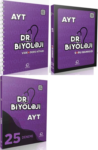 Oksijen 2026 Ayt Biyoloji Dr. Biyoloji Video Ders Kitabı + Soru + Deneme Seti 3 Kitap ürün görseli 1