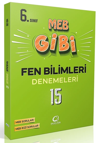 Oksijen 6. Sınıf Fen Bilimleri Meb Gibi 15 Li Branş Denemeleri ürün görseli 1