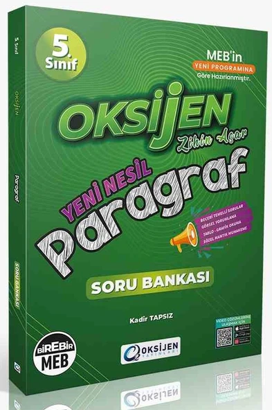 Oksijen 5. Sınıf Paragraf Soru Bankası ürün görseli 1
