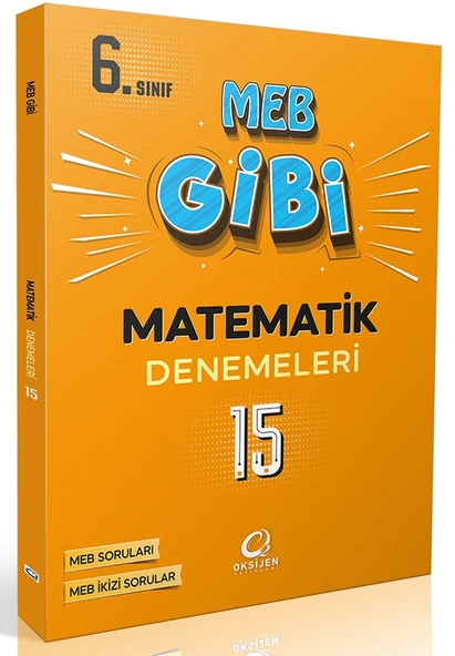 Oksijen 6. Sınıf Matematik Meb Gibi 15 Li Branş Denemeleri ürün görseli 1