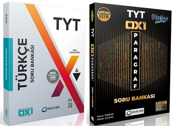 Oksijen Tyt Türkçe + Paragraf Oxi Serisi Soru Bankası Seti 2 Kitap ürün görseli 1