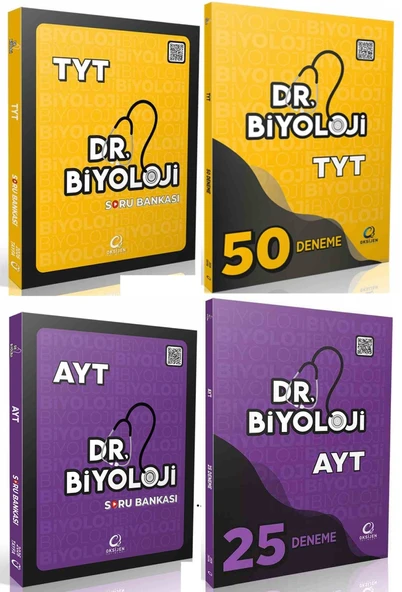 Oksijen 2026 Tyt Ayt Biyoloji Dr. Biyoloji Deneme + Soru Seti 4 Kitap ürün görseli 1
