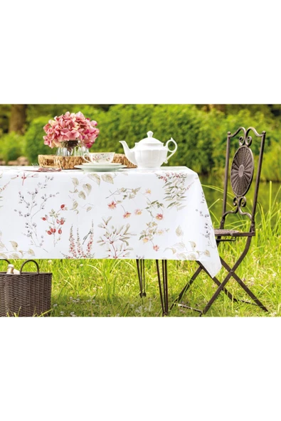 Gemma Pvc Masa Örtüsü - Yeşil - 140x140 Cm ürün görseli 1