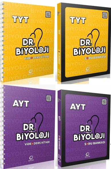 Oksijen 2026 Tyt Ayt Biyoloji Dr. Biyoloji Video Ders Kitabı + Soru Seti 4 Kitap ürün görseli 1