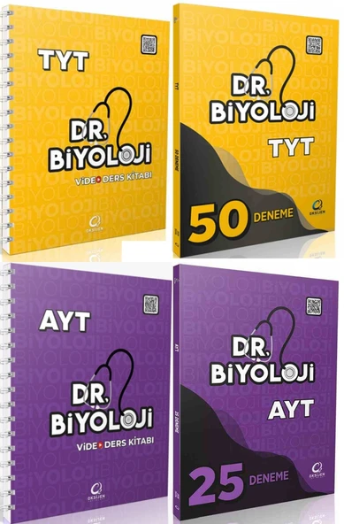 Oksijen 2026 Tyt Ayt Biyoloji Dr. Biyoloji Video Ders Kitabı + Deneme Seti 4 Kitap ürün görseli 1