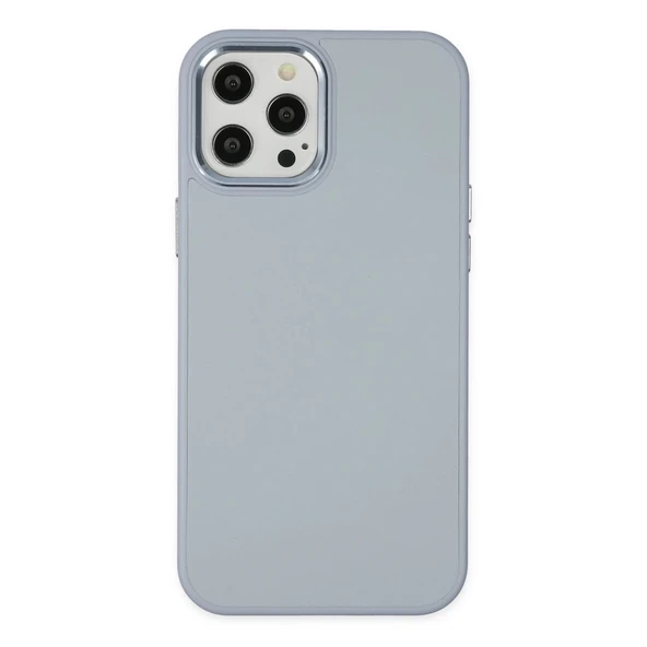 İphone 12 Pro Max Kılıf Asya Deri Silikon - Sierra Blue ürün görseli 1