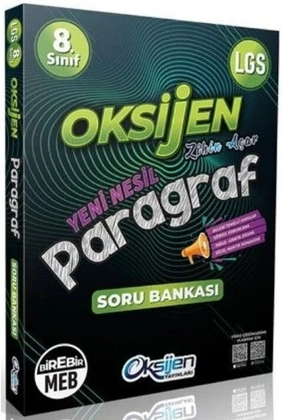 Oksijen 8. Sınıf Paragraf Soru Bankası ürün görseli 1