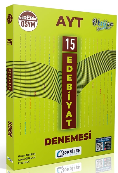 Oksijen Ayt Edebiyat 15 Branş Denemesi ürün görseli 1