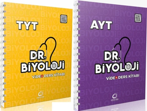 Oksijen 2026 Tyt Ayt Biyoloji Dr. Biyoloji Video Ders Kitabı Seti 2 Kitap ürün görseli 1