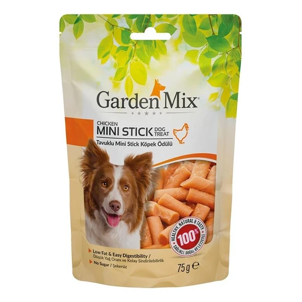 Garden Mix Tavuklu Mini Stick Köpek Ödülü 75 Gr ürün görseli 1