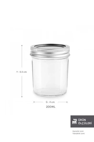 x Refika Boyunsuz Kavanoz 200 Ml - Resim 2