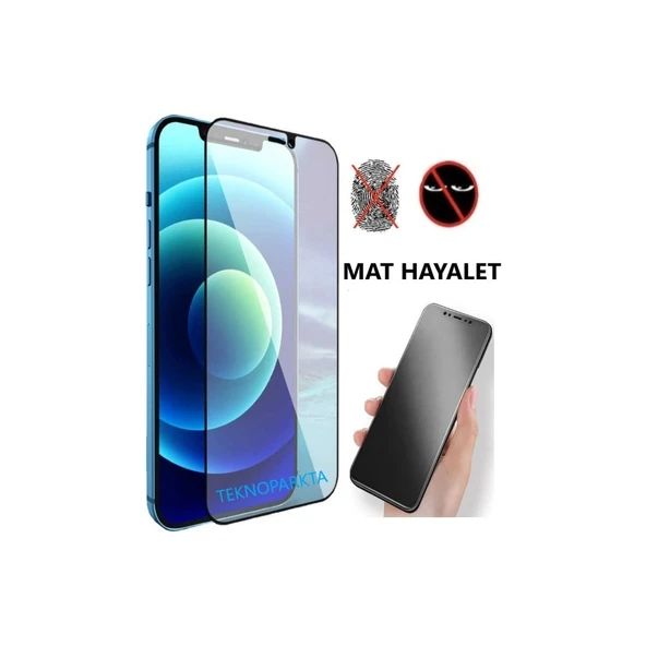Iphone 14 Pro Max Mat Hayalet Gizli Privacy Tam Kaplayan Kırılmaz Cam Seramik Nano Ekran Koruyucu ürün görseli 1