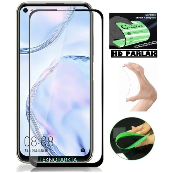Oppo Reno 7 Ekran Koruyucu Seramik Nano Cam Esnek Tam Kaplayan Ekran ürün görseli 1