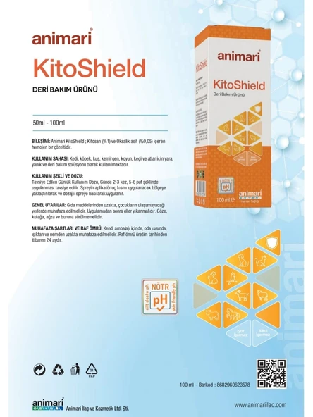 ANİMARİ KİTOSHİELD DERİ BAKIM KREMİ 100 ML ürün görseli 1