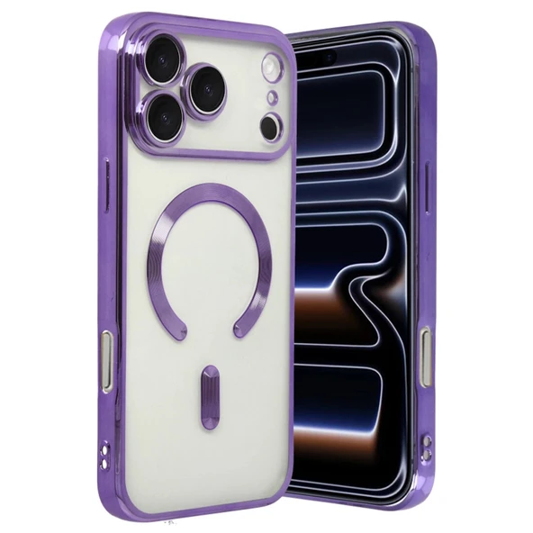 Apple İphone 17 Pro Max Kross Magneticsafe Kapak - Mor ürün görseli 1