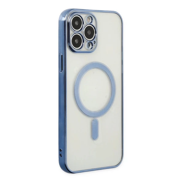 İphone 14 Pro Kılıf Magneticsafe Lazer Silikon - Sierra Blue ürün görseli 1